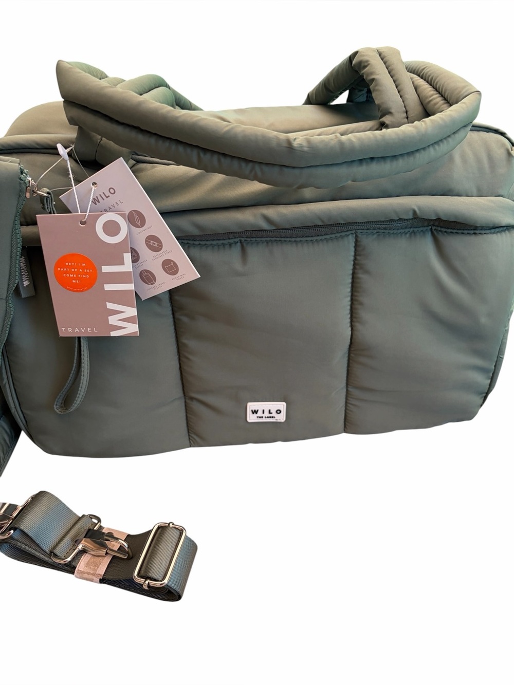 Wilo The Label Jade Rectangle Weekender Travel Bag/Tote